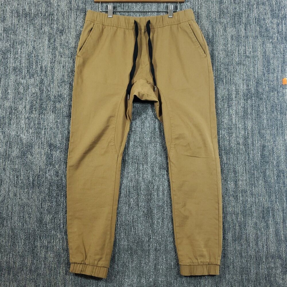 Southpole Flex Mens Jogger Pants Size Large Beige The Movement Tapered